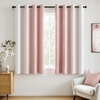 MIULEE Navy Blue and Greyish White Ombre Blackout Curtains, Full Room Darkening Thermal Insulated 84 Inches Long Drapes for Bedroom/Living Room Grommet Window Treatments Modern 52Wx84L, Set of 2(Pink and Greyish White)