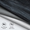MIULEE Navy Blue and Greyish White Ombre Blackout Curtains, Full Room Darkening Thermal Insulated 84 Inches Long Drapes for Bedroom/Living Room Grommet Window Treatments Modern 52Wx84L, Set of 2(Black and Greyish White)