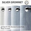 MIULEE Navy Blue and Greyish White Ombre Blackout Curtains, Full Room Darkening Thermal Insulated 84 Inches Long Drapes for Bedroom/Living Room Grommet Window Treatments Modern 52Wx84L, Set of 2(Chambray Blue and Greyish White)