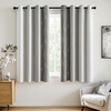 MIULEE Navy Blue and Greyish White Ombre Blackout Curtains, Full Room Darkening Thermal Insulated 84 Inches Long Drapes for Bedroom/Living Room Grommet Window Treatments Modern 52Wx84L, Set of 2(Grey and Greyish White)