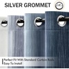 MIULEE Navy Blue and Greyish White Ombre Blackout Curtains, Full Room Darkening Thermal Insulated 84 Inches Long Drapes for Bedroom/Living Room Grommet Window Treatments Modern 52Wx84L, Set of 2(Navy Blue and Greyish White)