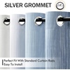 MIULEE Navy Blue and Greyish White Ombre Blackout Curtains, Full Room Darkening Thermal Insulated 84 Inches Long Drapes for Bedroom/Living Room Grommet Window Treatments Modern 52Wx84L, Set of 2(Stone Blue and Greyish White)