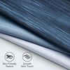 MIULEE Navy Blue and Greyish White Ombre Blackout Curtains, Full Room Darkening Thermal Insulated 84 Inches Long Drapes for Bedroom/Living Room Grommet Window Treatments Modern 52Wx84L, Set of 2(Dark Blue and Greyish White)
