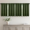 MIULEE Blackout Curtains 4 Panels Sets Black 63 Inch Length, Top and Bottom Rod Pocket Room Darkening Curtains for Bedroom Windows, 4 Pack Solid Thermal Insulated Light Blocking Curtain Drapes(Olive Green)