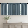 MIULEE Blackout Curtains 4 Panels Sets Black 63 Inch Length, Top and Bottom Rod Pocket Room Darkening Curtains for Bedroom Windows, 4 Pack Solid Thermal Insulated Light Blocking Curtain Drapes(Grey Blue)