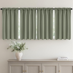 MIULEE Blackout Curtains 4 Panels Sets Black 63 Inch Length, Top and Bottom Rod Pocket Room Darkening Curtains for Bedroom Windows, 4 Pack Solid Thermal Insulated Light Blocking Curtain Drapes(Sage Green)