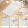 MIULEE Fall Terracotta Set of 2 Waffle Bathroom Rugs Boho Bath Mat 17×24 in | Looped Design, Super Absorbent, Non Slip, Washable, Ultra Soft, Rubber Backed, Bathroom Mats for Floor Tub Shower, Fall decor(White)