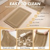 MIULEE Fall Terracotta Set of 2 Waffle Bathroom Rugs Boho Bath Mat 17×24 in | Looped Design, Super Absorbent, Non Slip, Washable, Ultra Soft, Rubber Backed, Bathroom Mats for Floor Tub Shower, Fall decor(Brown)