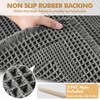 MIULEE Fall Terracotta Set of 2 Waffle Bathroom Rugs Boho Bath Mat 17×24 in | Looped Design, Super Absorbent, Non Slip, Washable, Ultra Soft, Rubber Backed, Bathroom Mats for Floor Tub Shower, Fall decor(Dark Grey)