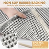 MIULEE Fall Terracotta Set of 2 Waffle Bathroom Rugs Boho Bath Mat 17×24 in | Looped Design, Super Absorbent, Non Slip, Washable, Ultra Soft, Rubber Backed, Bathroom Mats for Floor Tub Shower, Fall decor(Lightgrey & Cream)