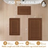 MIULEE Fall Terracotta Set of 2 Waffle Bathroom Rugs Boho Bath Mat 17×24 in | Looped Design, Super Absorbent, Non Slip, Washable, Ultra Soft, Rubber Backed, Bathroom Mats for Floor Tub Shower, Fall decor(Caramel)