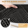 MIULEE Fall Terracotta Set of 2 Waffle Bathroom Rugs Boho Bath Mat 17×24 in | Looped Design, Super Absorbent, Non Slip, Washable, Ultra Soft, Rubber Backed, Bathroom Mats for Floor Tub Shower, Fall decor(Black)