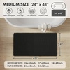 MIULEE Waffle Bathroom Runner Rugs Boho Large Bath Mat 2’x5′(24″x60″) Green | Super Absorbent, Non Slip, Upgraded Soft, Quick Dry, Washable Bath Rug with Tassels for Hallway Laundry Room Bedroom(Black)