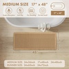MIULEE Waffle Bathroom Runner Rugs Boho Large Bath Mat 2’x5′(24″x60″) Green | Super Absorbent, Non Slip, Upgraded Soft, Quick Dry, Washable Bath Rug with Tassels for Hallway Laundry Room Bedroom(Brown)