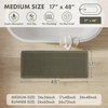 MIULEE Waffle Bathroom Runner Rugs Boho Large Bath Mat 2’x5′(24″x60″) Green | Super Absorbent, Non Slip, Upgraded Soft, Quick Dry, Washable Bath Rug with Tassels for Hallway Laundry Room Bedroom(Green)