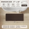 MIULEE Waffle Bathroom Runner Rugs Boho Large Bath Mat 2’x5′(24″x60″) Green | Super Absorbent, Non Slip, Upgraded Soft, Quick Dry, Washable Bath Rug with Tassels for Hallway Laundry Room Bedroom(Chocolate)