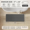 MIULEE Waffle Bathroom Runner Rugs Boho Large Bath Mat 2’x5′(24″x60″) Green | Super Absorbent, Non Slip, Upgraded Soft, Quick Dry, Washable Bath Rug with Tassels for Hallway Laundry Room Bedroom(Dark Grey)
