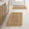 MIULEE Fall Terracotta Set of 2 Waffle Bathroom Rugs Boho Bath Mat 17×24 in | Looped Design, Super Absorbent, Non Slip, Washable, Ultra Soft, Rubber Backed, Bathroom Mats for Floor Tub Shower, Fall decor(Brown)