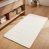 MIULEE Waffle Bathroom Runner Rugs Boho Large Bath Mat 2’x5′(24″x60″) Green | Super Absorbent, Non Slip, Upgraded Soft, Quick Dry, Washable Bath Rug with Tassels for Hallway Laundry Room Bedroom(White)
